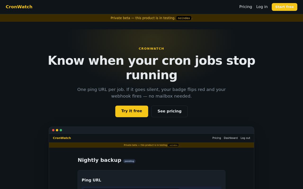 cronwatch
